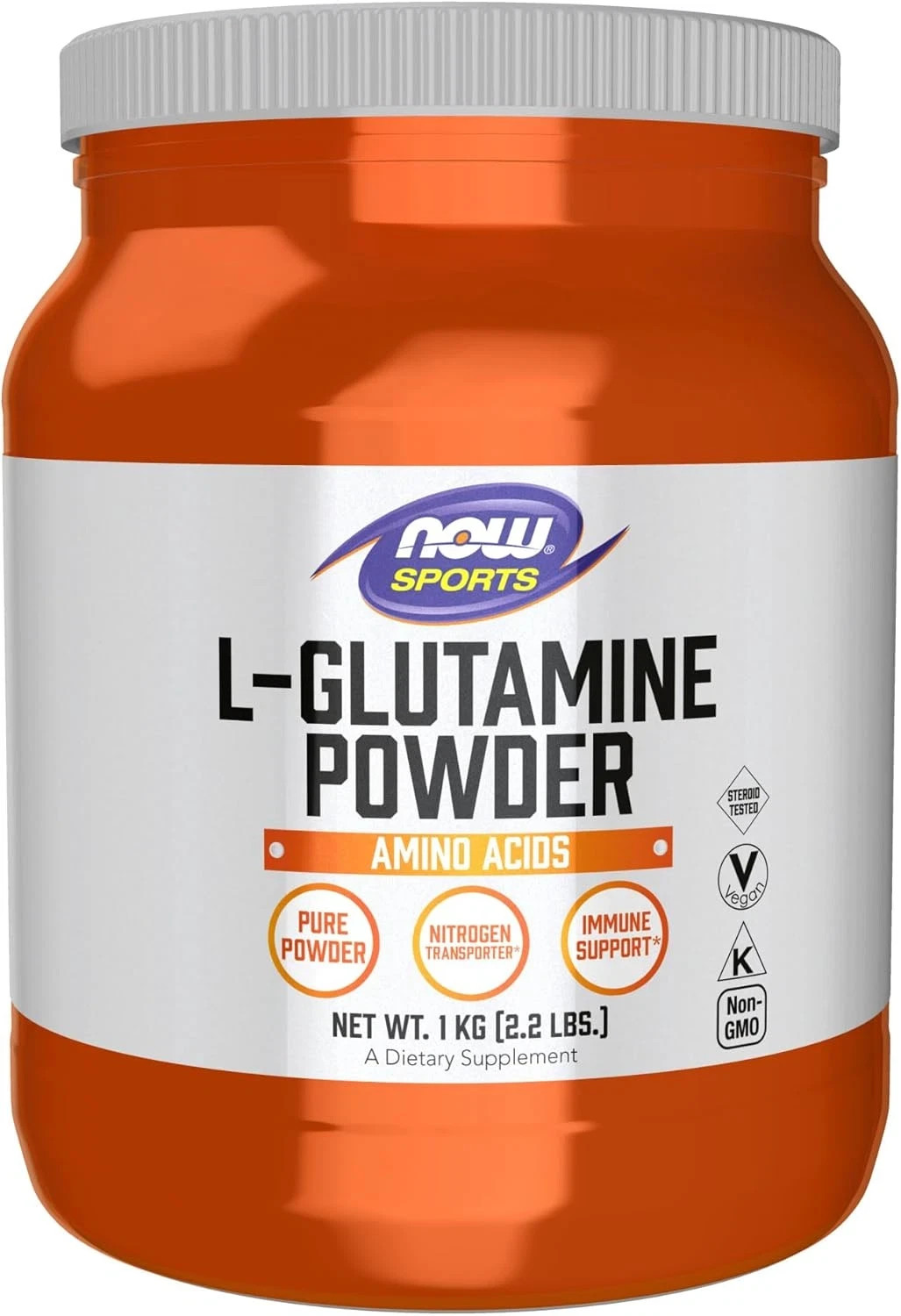 Sports Nutrition, L-Glutamine Pure Powder 1 KILO 2.2 POUNDS
