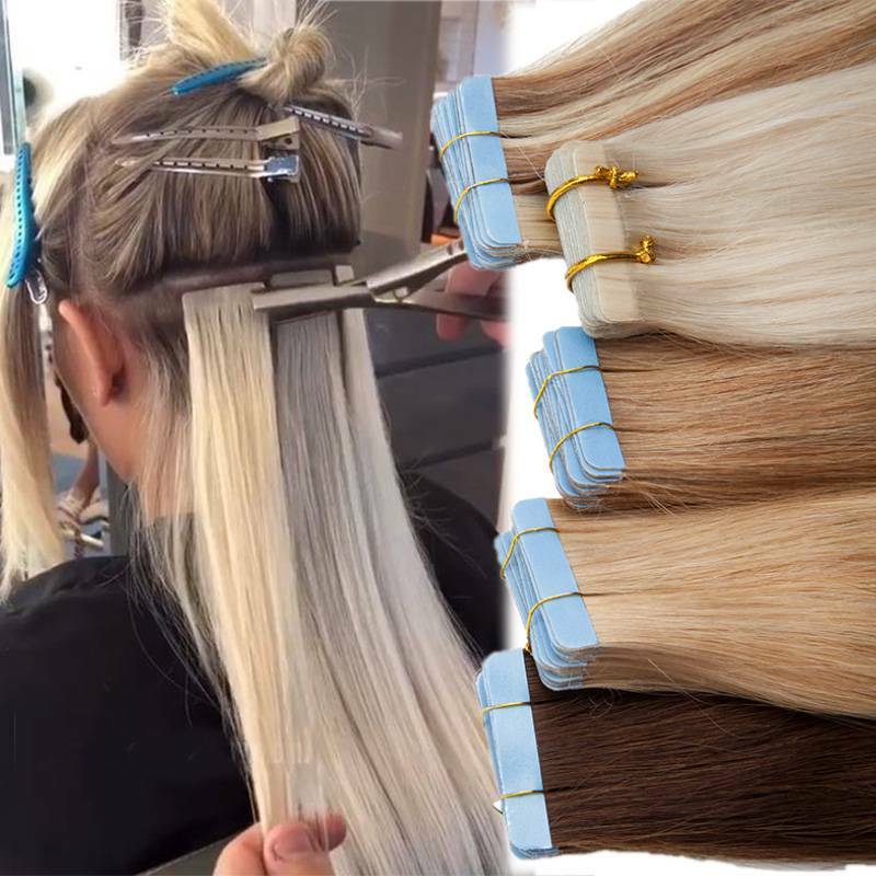 Clearance Tape In 8A 100% Real Remy Human Hair Extensions Skin Weft 200g/80pcs T