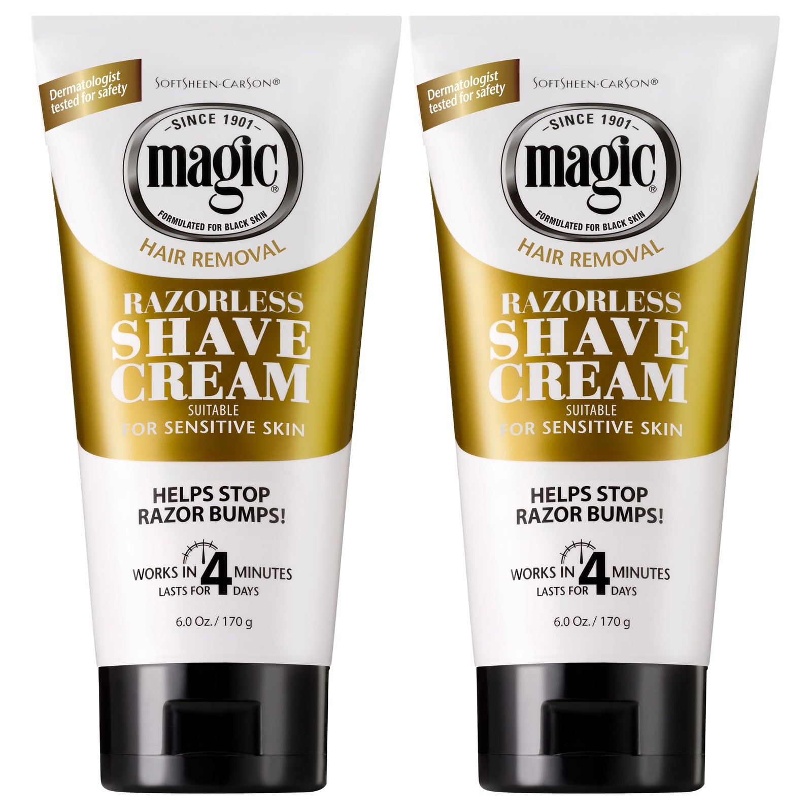SoftSheen-Carson Magic Razorless 6 Ounce (Pack of 2), Bald Head Maintenance