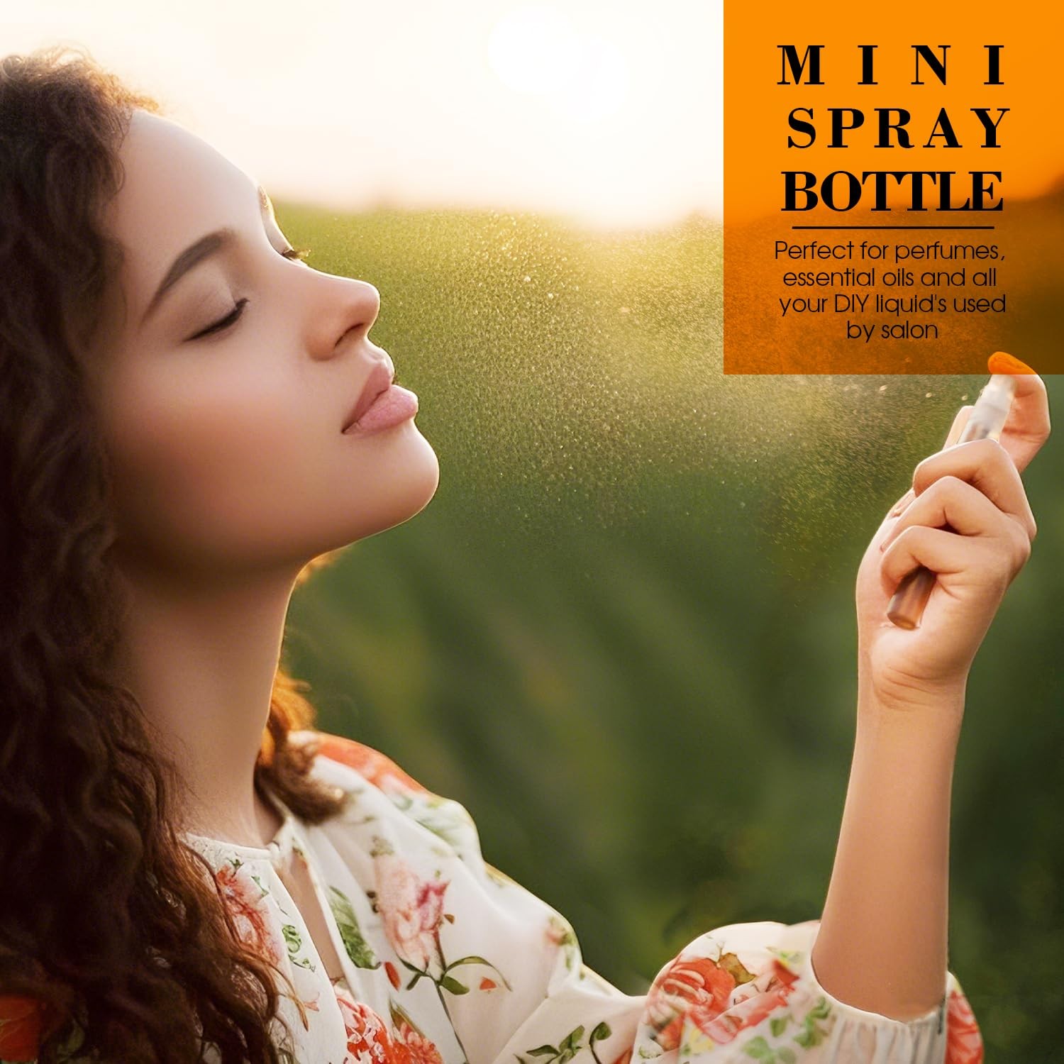60PCS 5ml Mini Spray Bottle, Small Sample Containers for Perfume