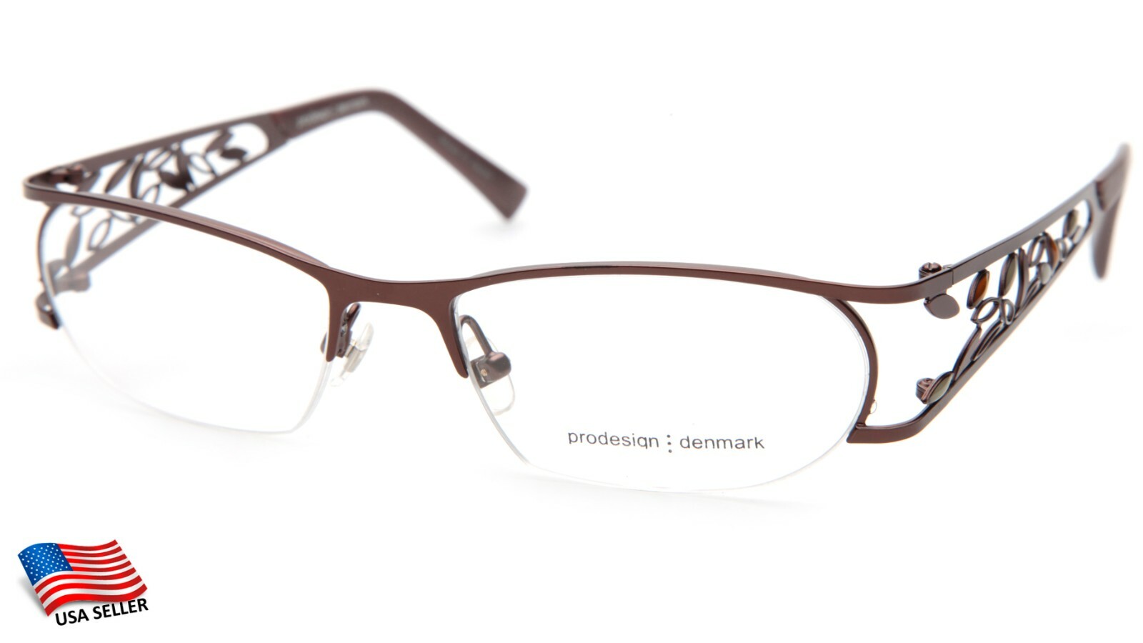 NEW PRODESIGN DENMARK 5130 c.5031 Brown EYEGLASSES GLASSES 52-17-130 B29mm Japan
