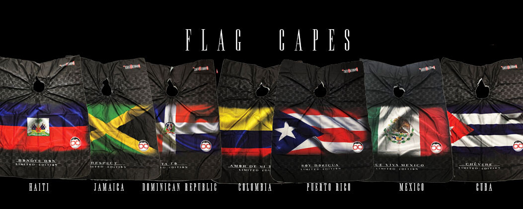 BarberGeeks Professional Flag Barber Cape limited edition cutting cape