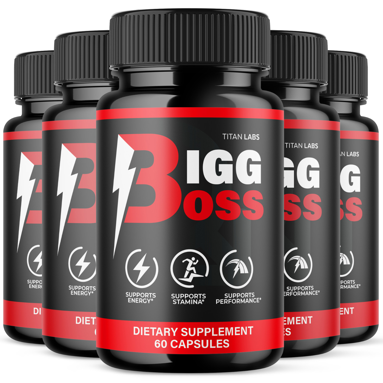 (5 Pack) Bigg Boss Advanced Male Health Support VItamin BiggBoss 300 Capsules