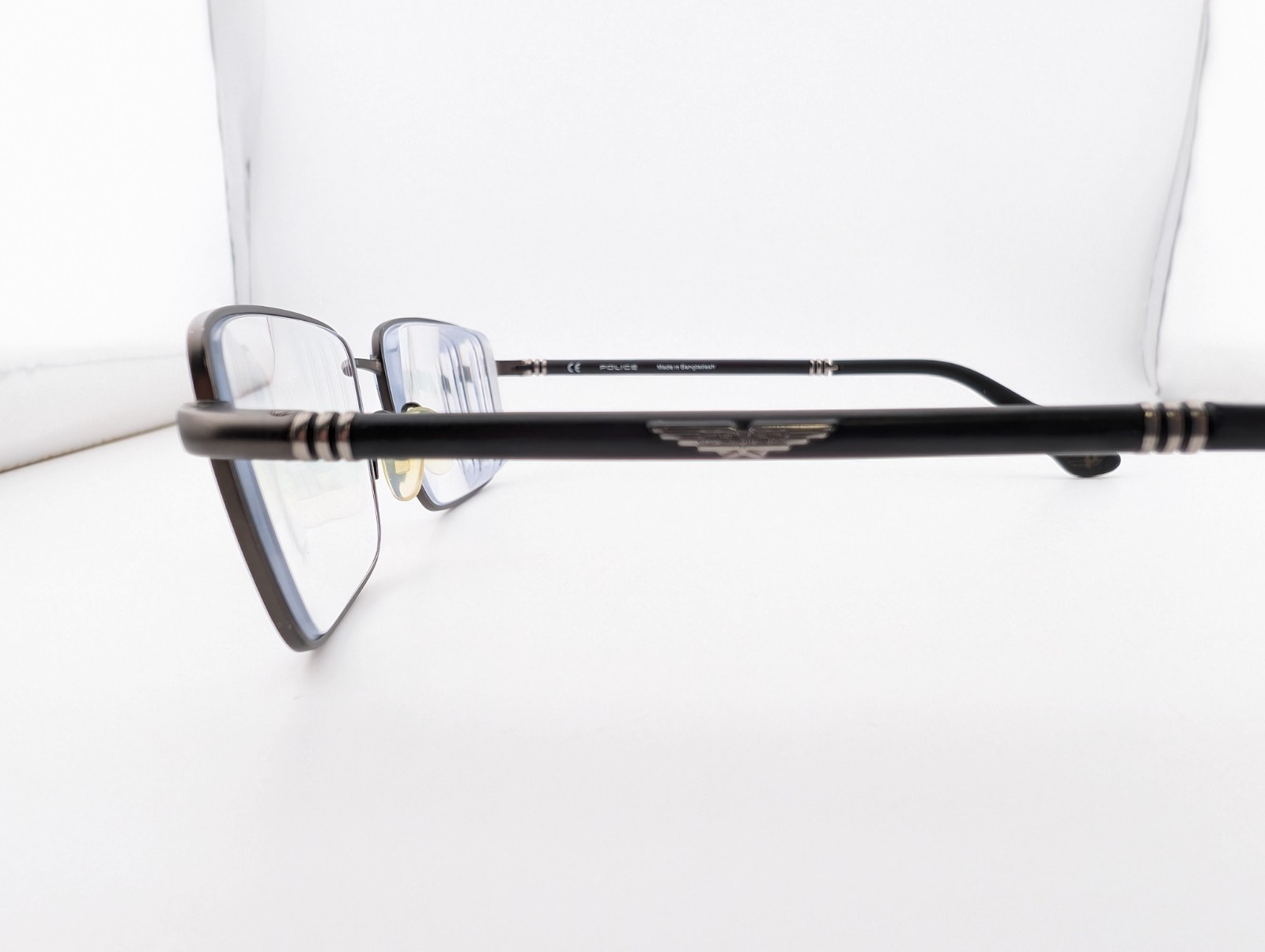 Police Eyeglasses, Frames Only, VPLD78K Col.08H5, 58-18-145, Metal, Bangladesh