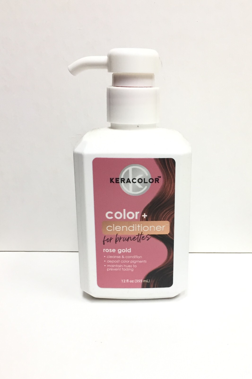 KeraColor Color + Clenditioner For Brunettes – Rose Gold, 12 oz