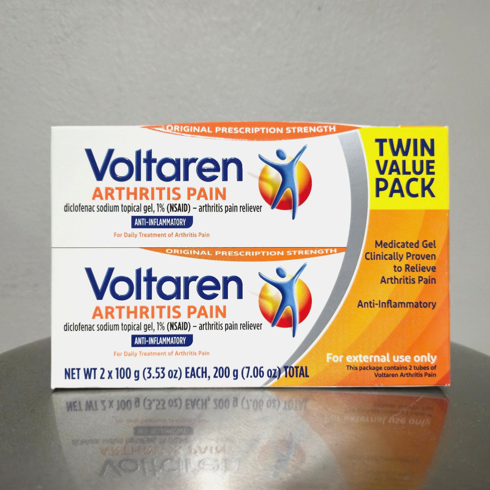Voltaren Arthritis Pain Relief Topical Gel Twin Pack 2 X 3.53Oz EXP 12/2028 NEW