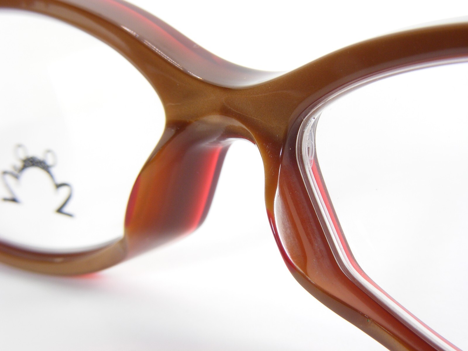 Eye’DC V431 003 Red /Caramel EYEGLASSES GLASSES FRAME EyeDC 50-15-135mm France