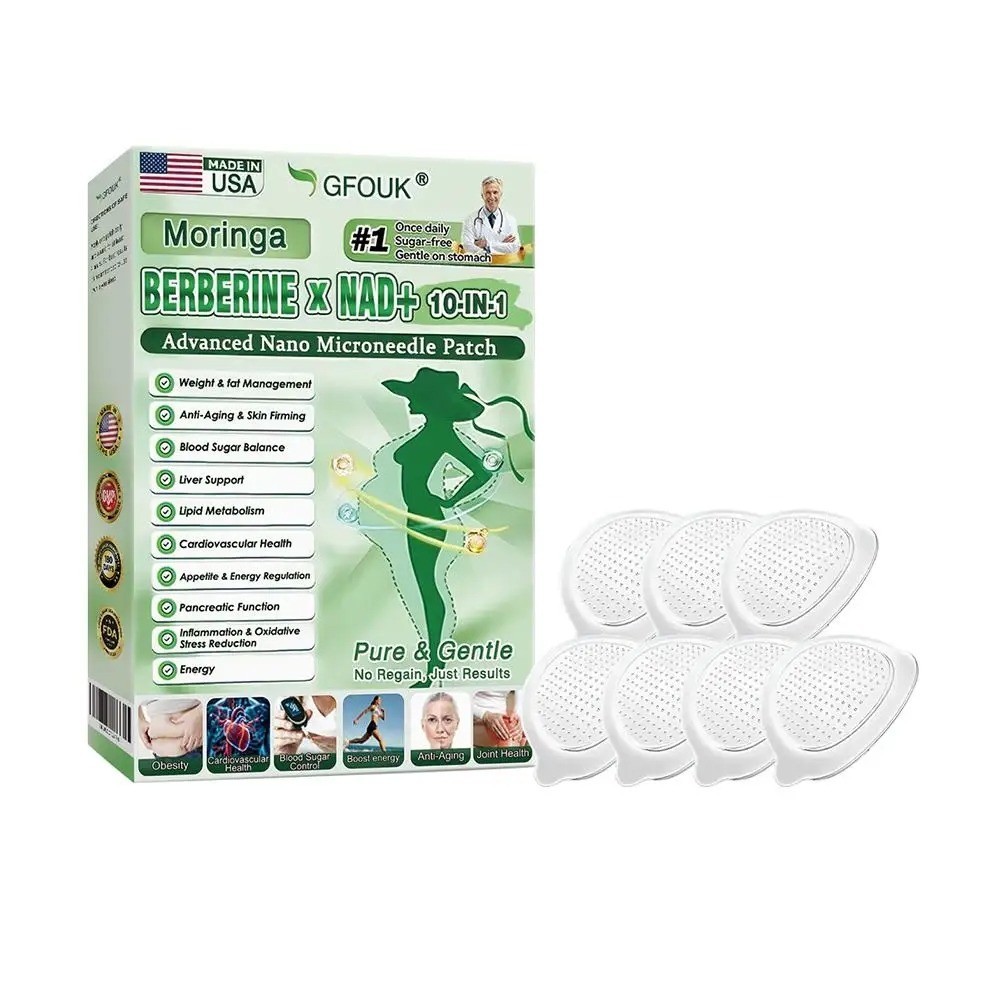 Moringa Berberine x NAD+ 10-in-1 Advanced Nano Microneedle Patch Weight Loss