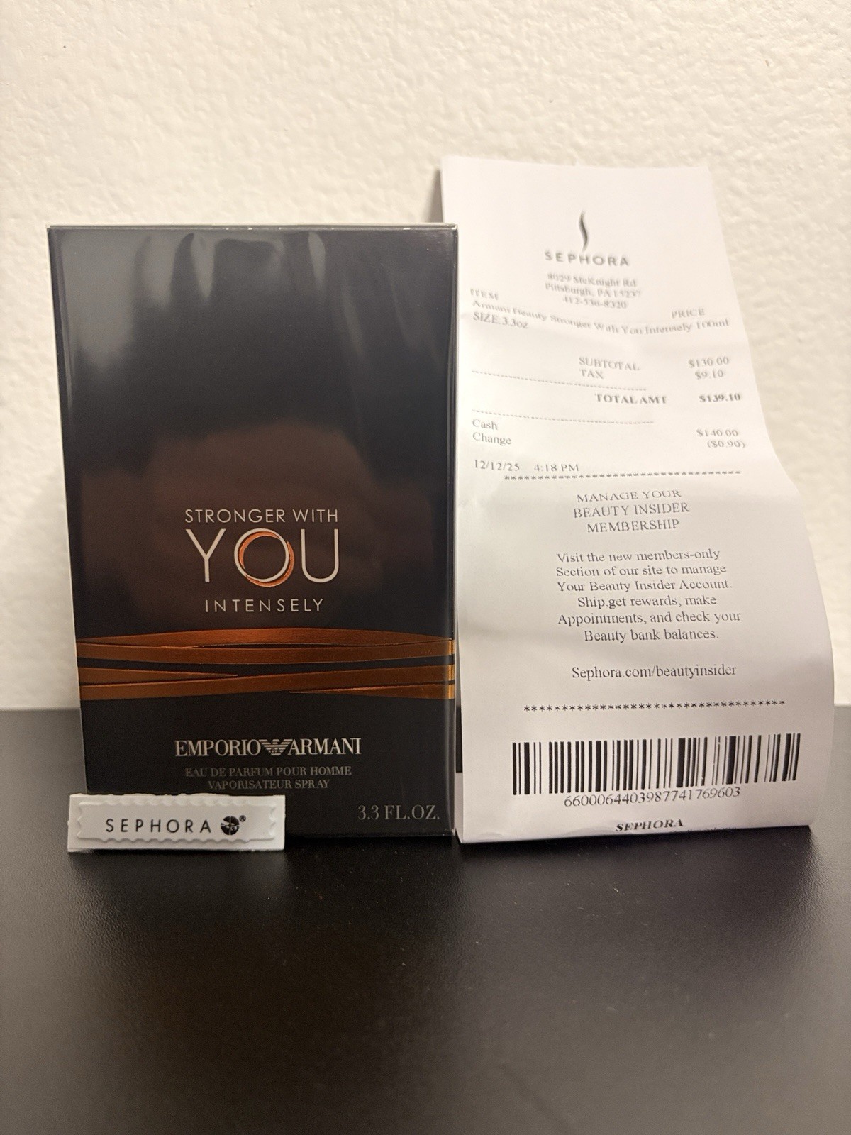 Emporio Armani Stronger with You Intensely Eau de Parfum Men 3.3 fl. oz. / 100ml