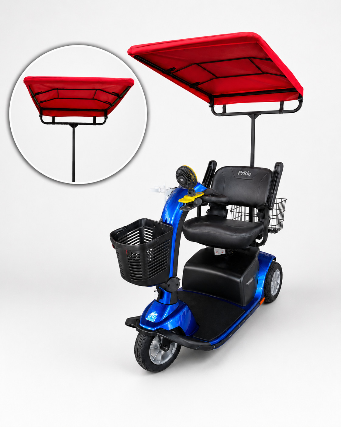 Mobility Scooter / ECV Sunshade Canopy with Hitch Tightener