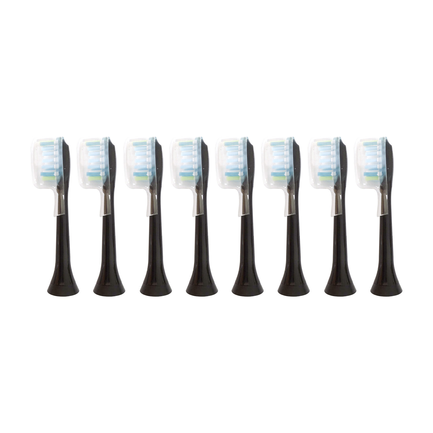 8-Pack Philips DiamondClean Smart C3 Plaque Control Black Brush Heads | No Box