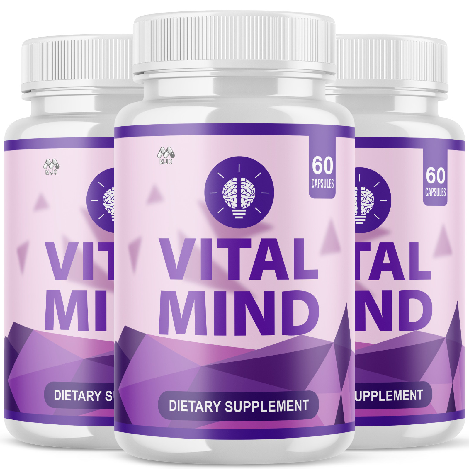 (5 Pack) Vital Mind Advanced Nootropic Brain Support Max Supplement 300 Capsules