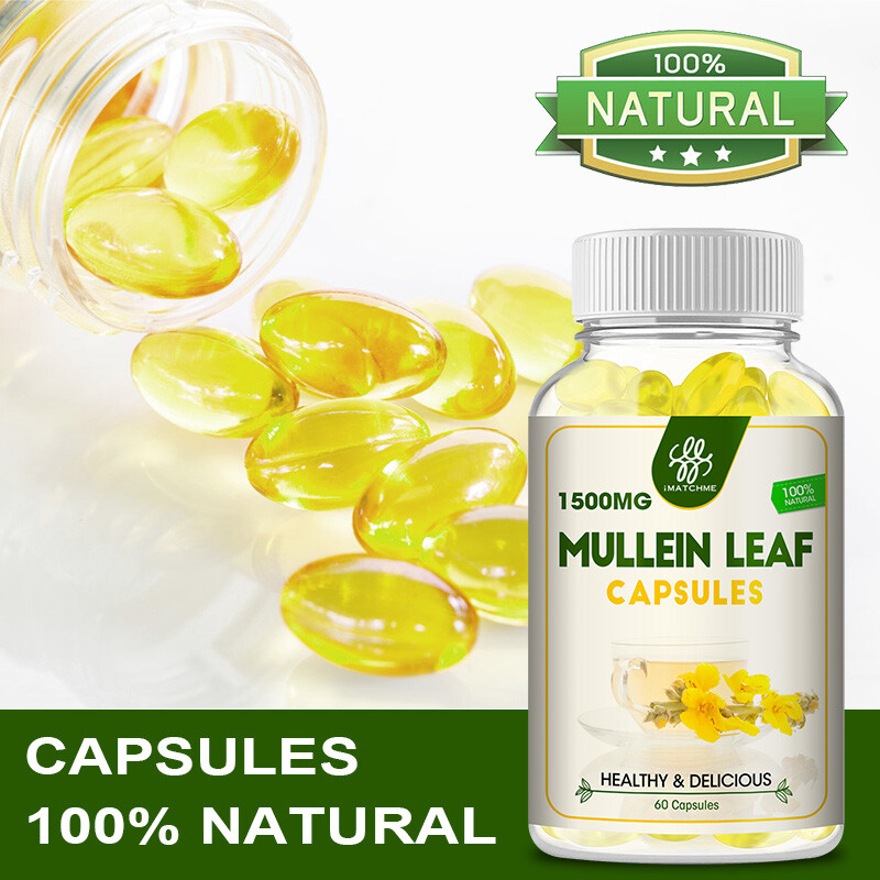 Mullein Leaf Gummies/ Capsule For Lung Cleanse Detox Herbal Dietary Supplement