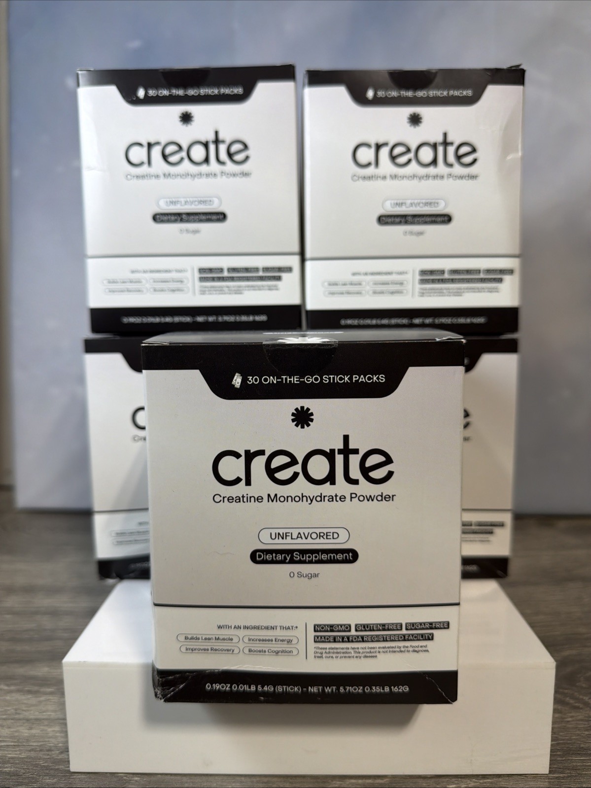 5x Create Single Serve Creatine Monohydrate Powder – 5g 6.3 Ounce – 30 STICKS
