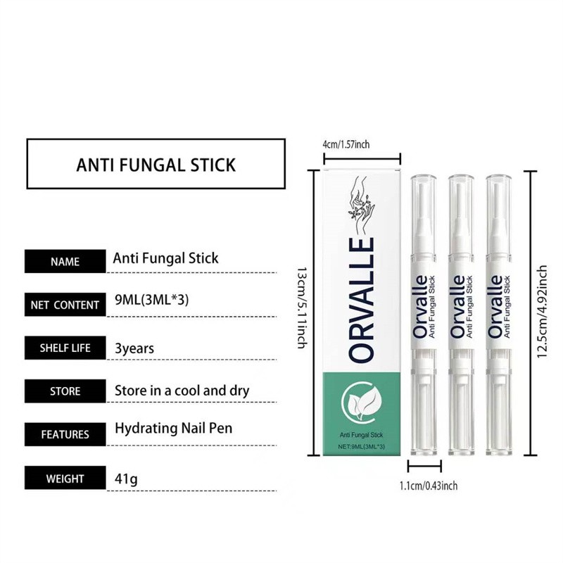 6Pack Orville Nail Fungus Pen Anti Fungus Infection Nail Care Repair Pen Toenail