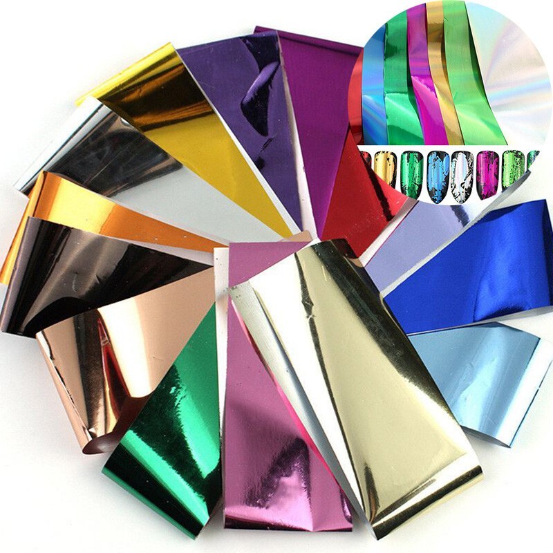 Nail Stickers Foils Sticker Manicure Decor 14 Color Nail Art Foil Nails Transfer