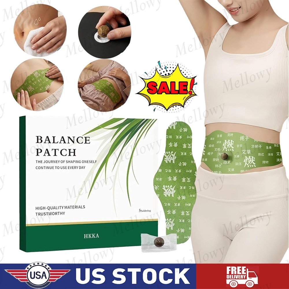 1box/5pcs Herbal Balance Patch,Comfortable Adhesive Design,Easy Topical Use~NEW