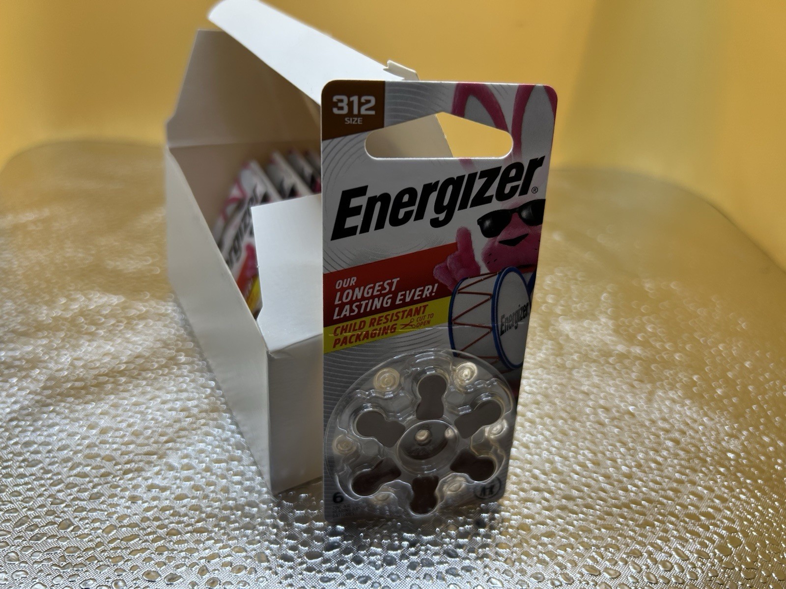 10 PACKS 60 Total Energizer 312 Size Hearing aid batteries Expire 2028