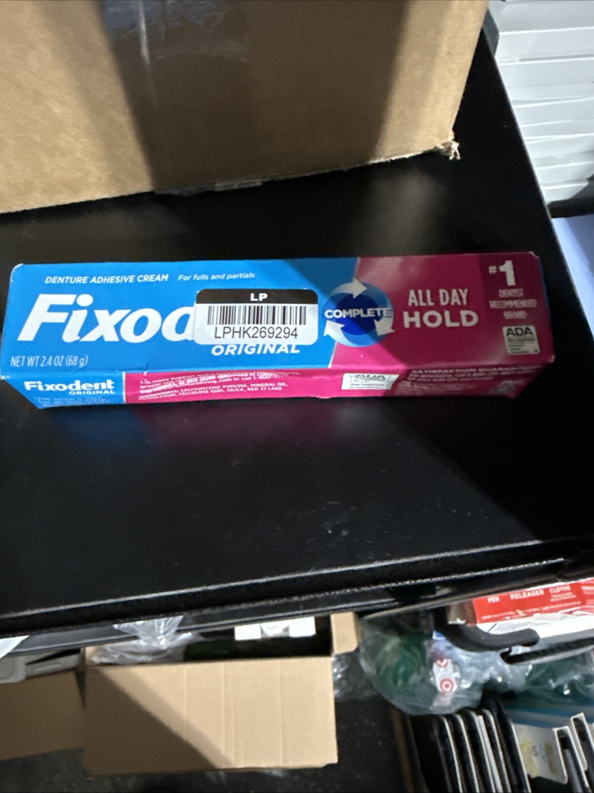 FIXODENT COMPLETE DENTURE ADHESIVE CREAM ORIGINAL 2.4 OZ