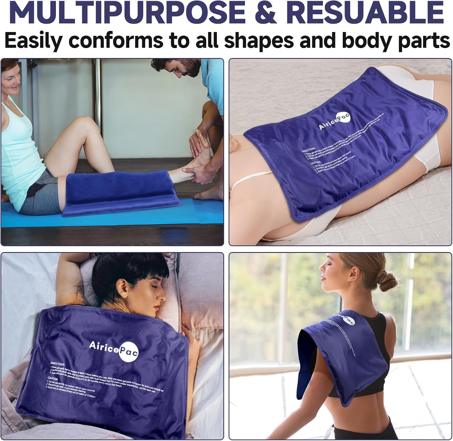 Durable Leak-Proof Gel Pack 11”x20” – Cold Therapy for Fast Recovery