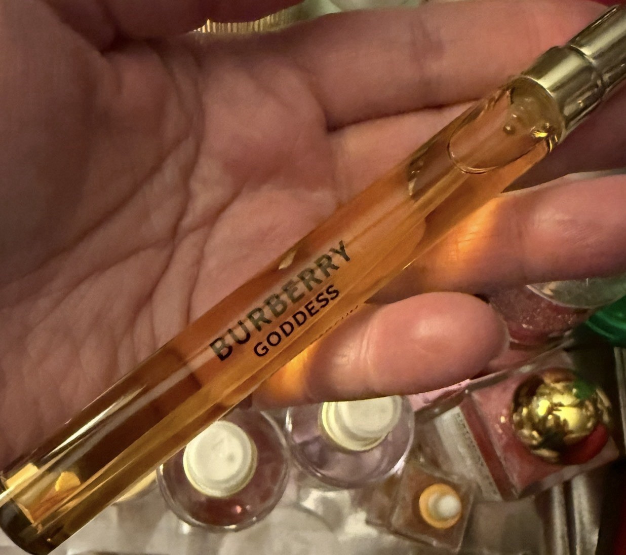 New Burberry Goddess Eau De Parfum for women spray 0.33oz/10ml. No Box