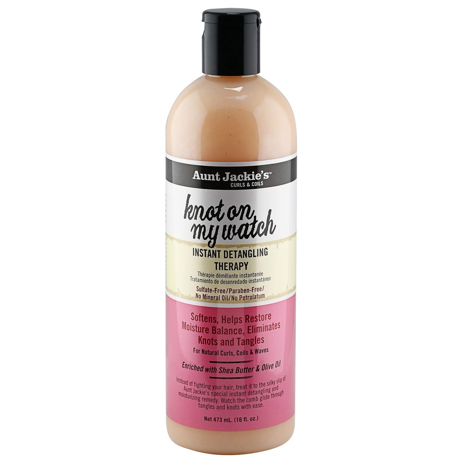 Aunt Jackie’s Curls and Coils Knot On My Watch 16 Fl Oz (Pack of 1), orange