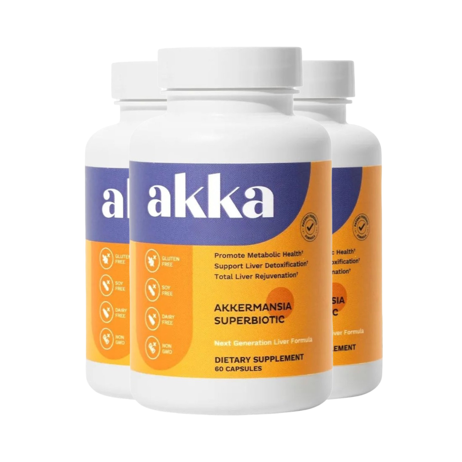 3-Pack AKKA Premium Liver Detox Cleanse – Supports Healthy Liver Detox- 180 Caps