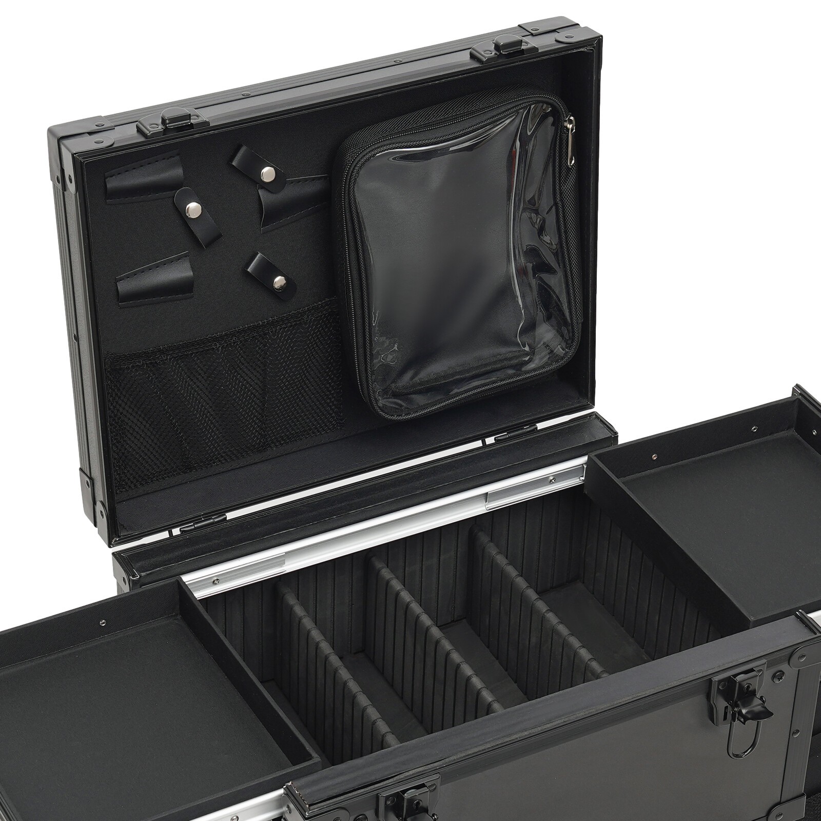 Professional Makeup Case Organizer Travel Case Rolling Makeup Cosmetics Case