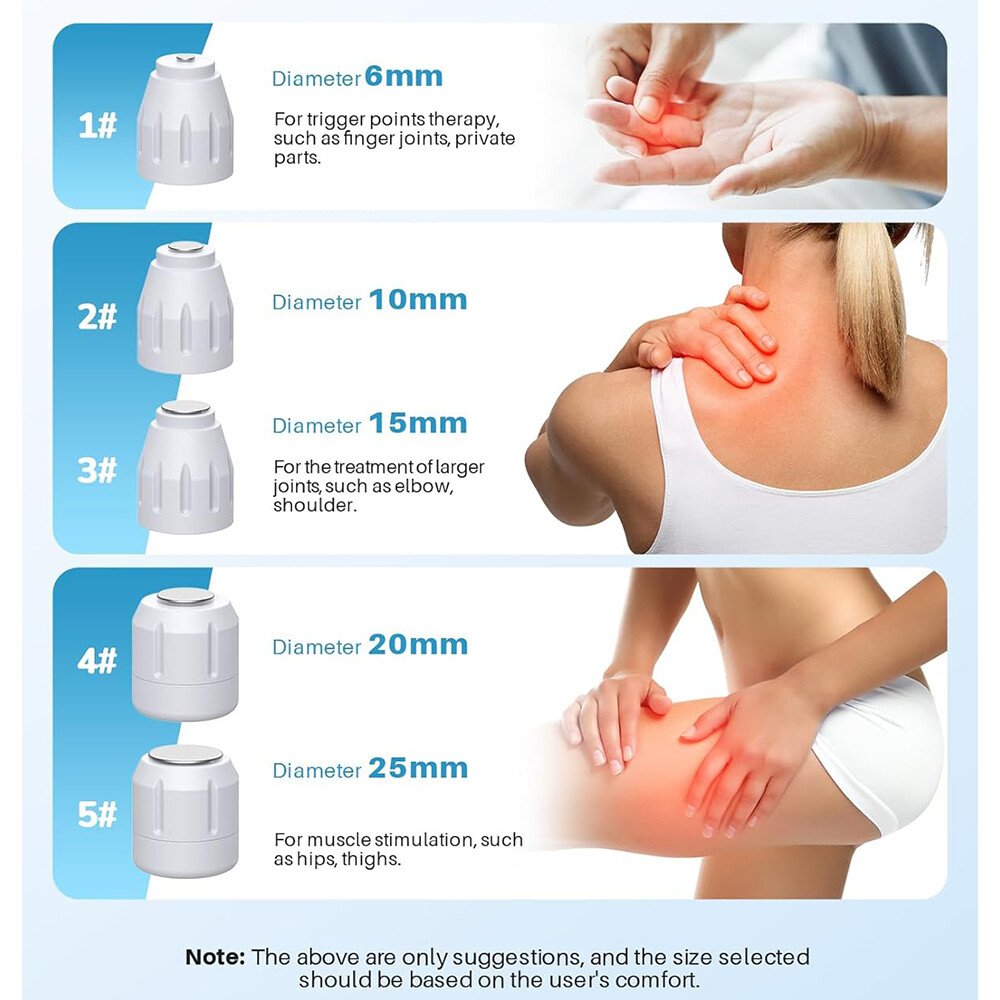 Kalecope Pneumatic ED Shockwave Therapy Machine Muscle Joint Pain Relief Massage