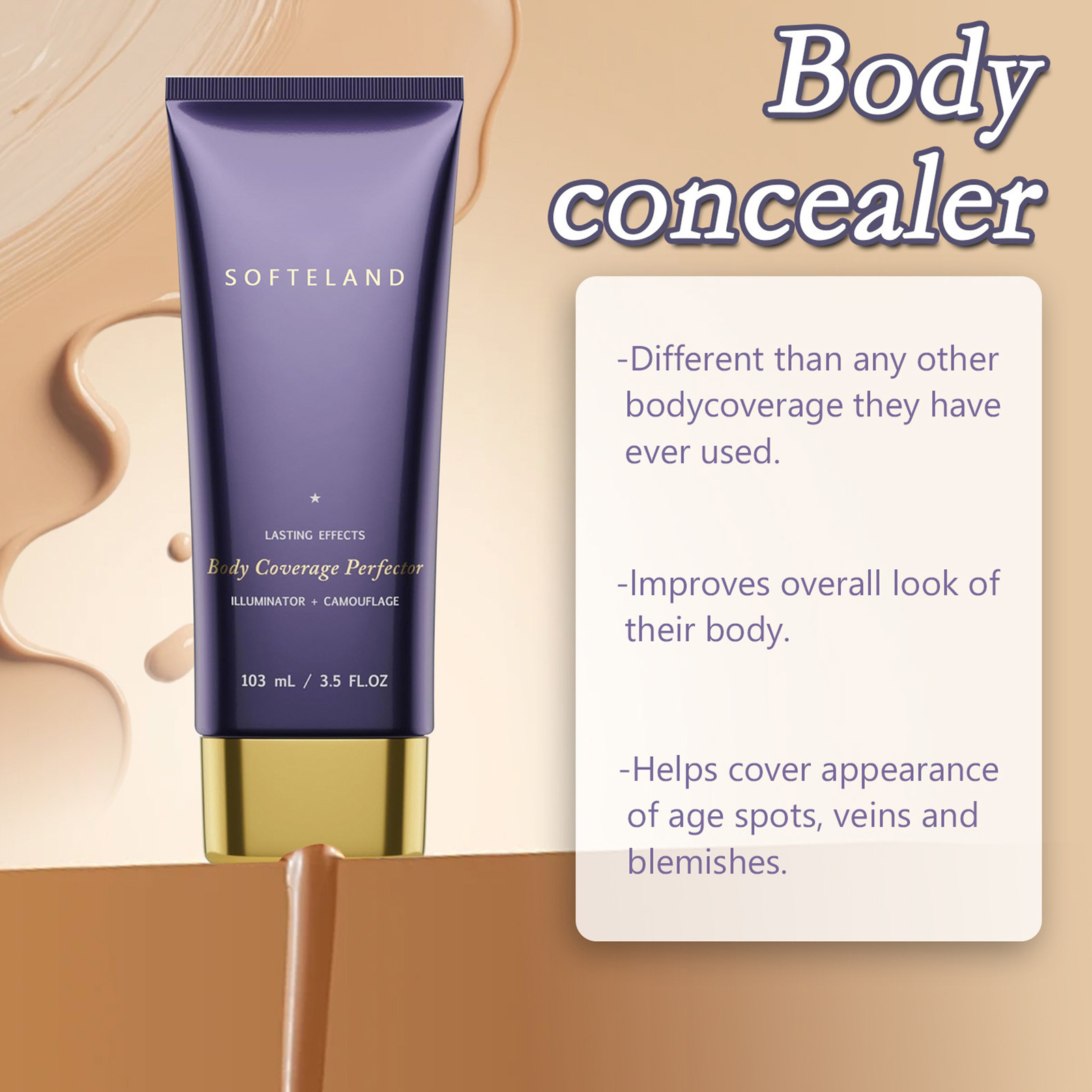Beauty Body Coverage Perfector – Warm Radiance 3.5 oz Body Makeup