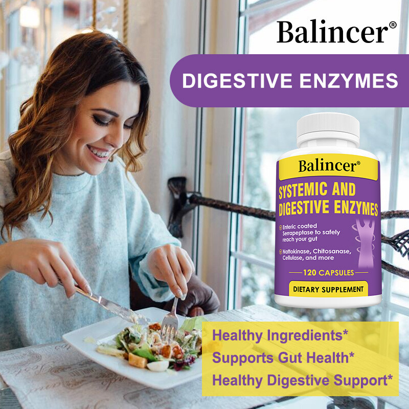 Systemic & Digestive Enzymes Capsules for Healthy Digestive Immune System