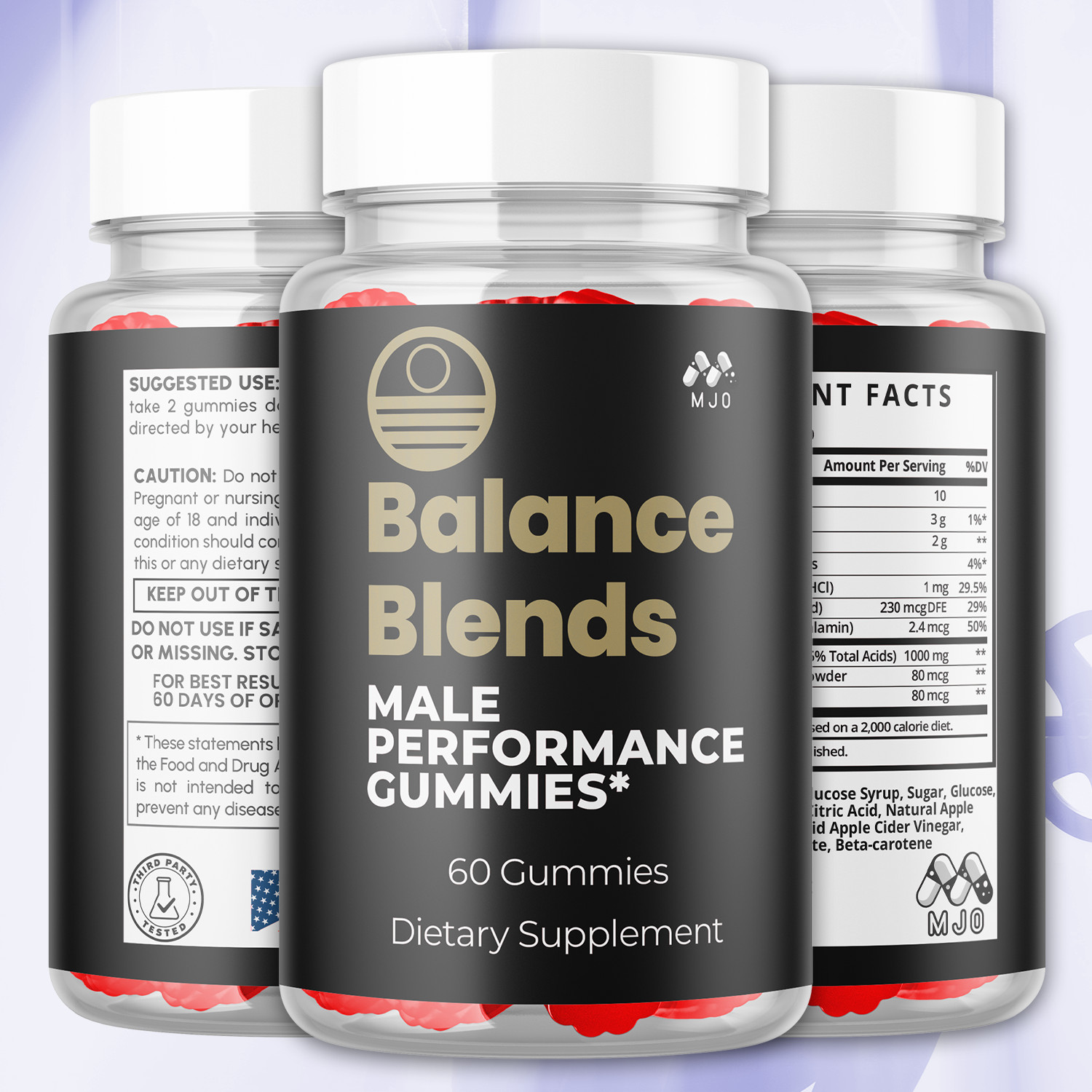 (2 Pack) Balance Blend Gummys Advanced Male Support BalanceBlend 120 Gummies