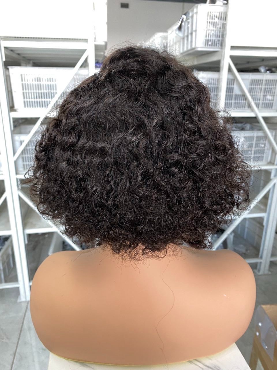 Pixie Style 6inch 13×4 Brown Lace Front Wig Brazilian Human Hair For Black Women