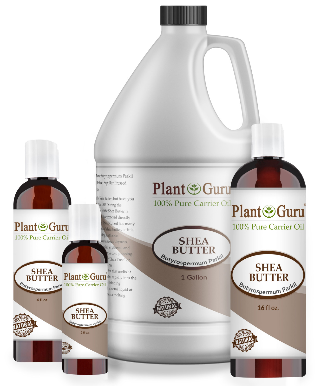 Raw African Shea Butter Oil 100% Pure Unrefined Natural 2 oz. to Gallon