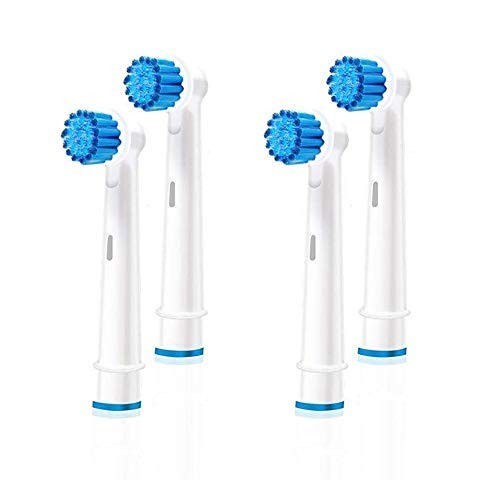 4 Pack Sensitive Toothbrush Heads Compatible with Braun Oral-B Electric…