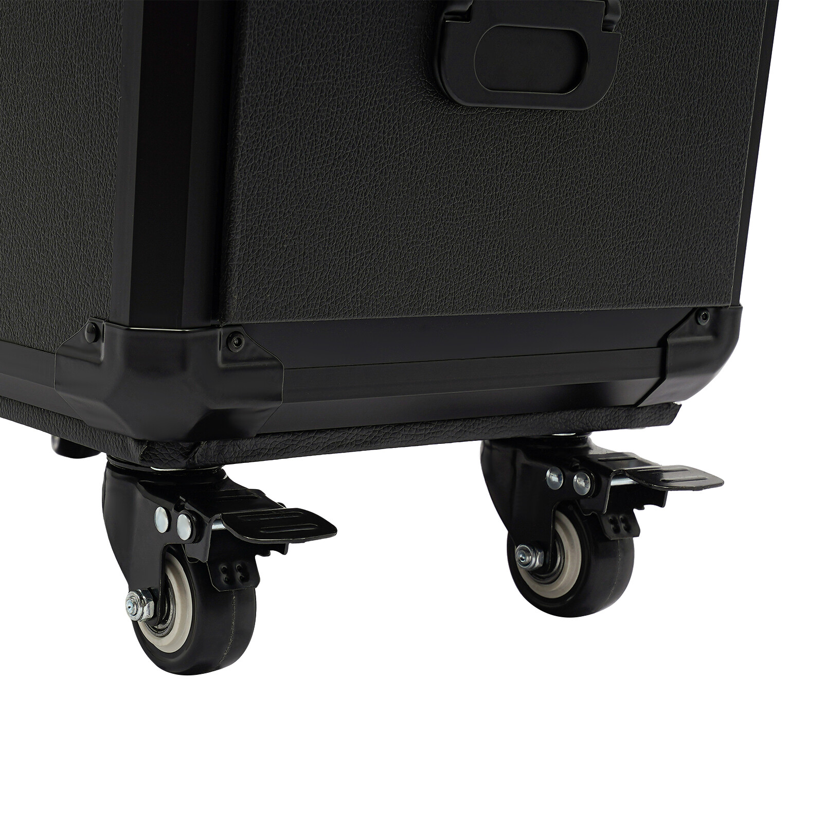 Metal Rolling Makeup Case with 4 Universal Wheels Combination Lock Cosmetic Case