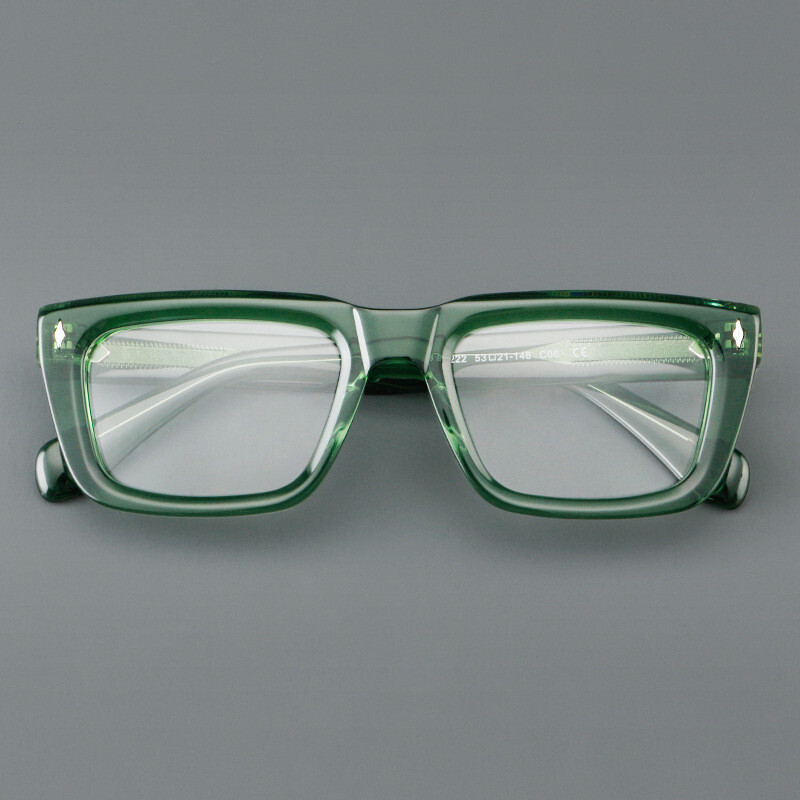 Thick Square Acetate Reading Glasses Resin Lenses Readers Retro Eyeglasses frame