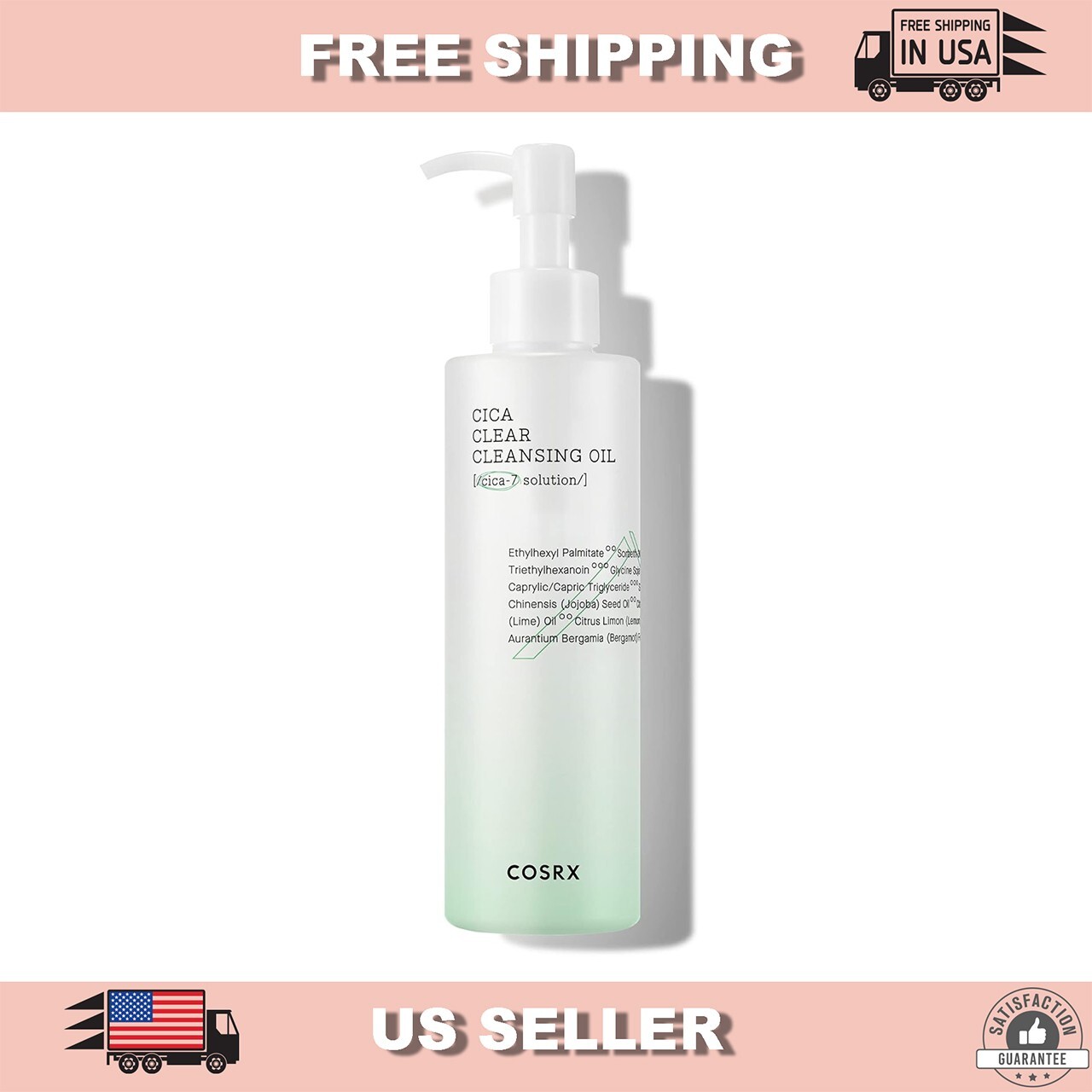 [20%OFF-BIG SALE] COSRX Pure Fit Cica Clear Cleansing Oil 200mL- KOREAN COSMETIC