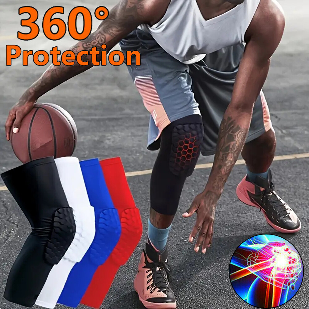 Knee Pads Leg Sleeves Protective Gear Gel Adult Youth Kid Sports Work Basketball