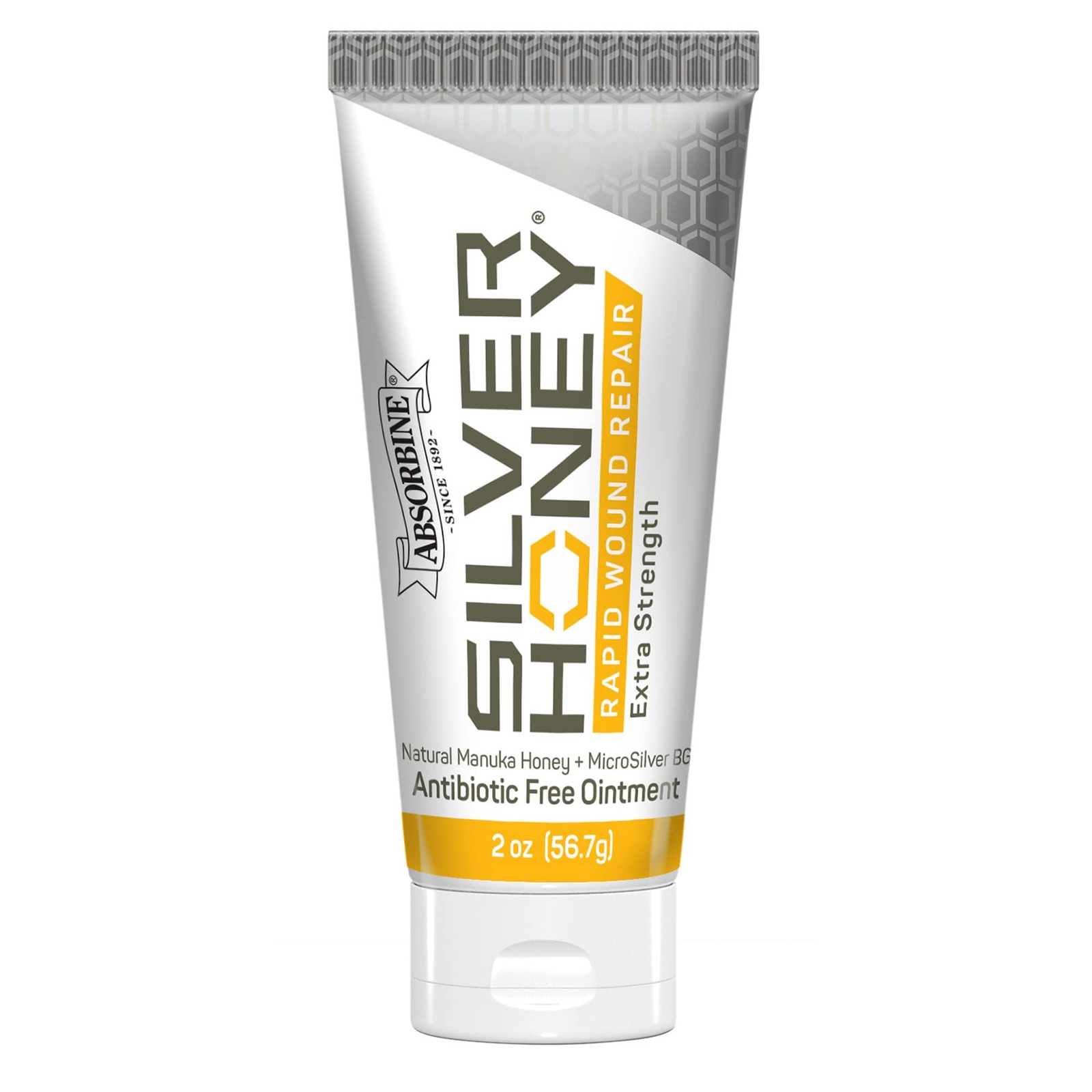 Absorbine Silver Honey Rapid Wound Repair Ointment 2oz Tube, Manuka Honey + M…