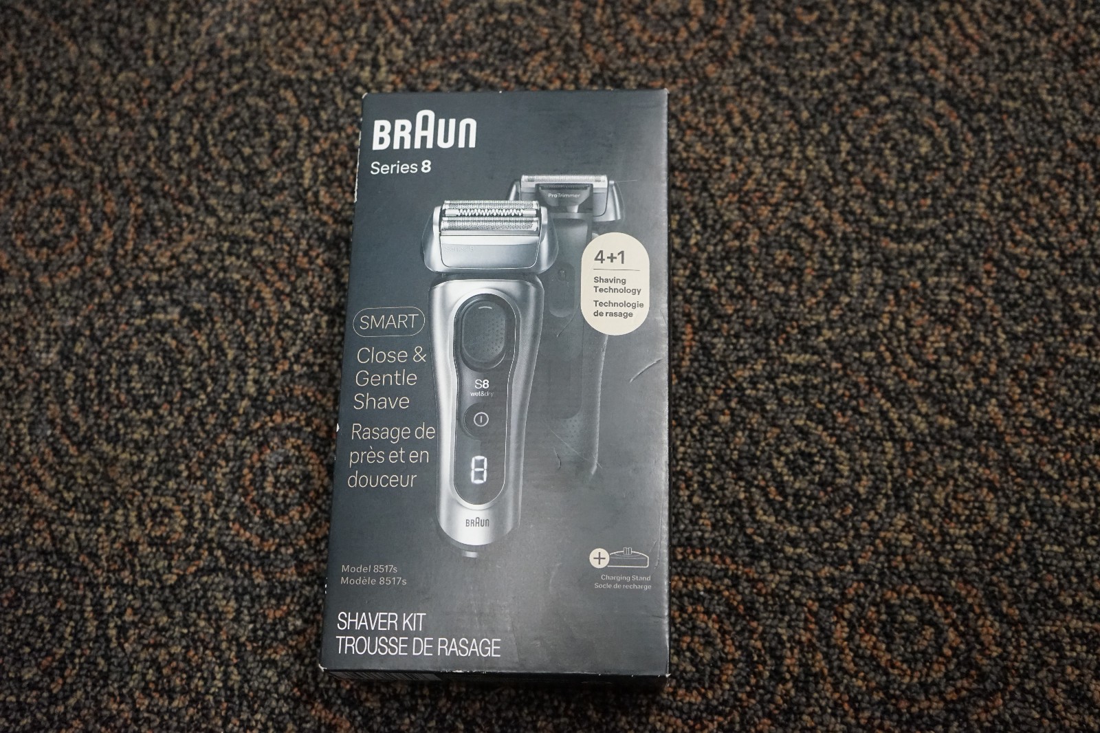 Braun 8517S Series 8 Electric Razor for Men Galvano Silver. Brand New, Sealed!