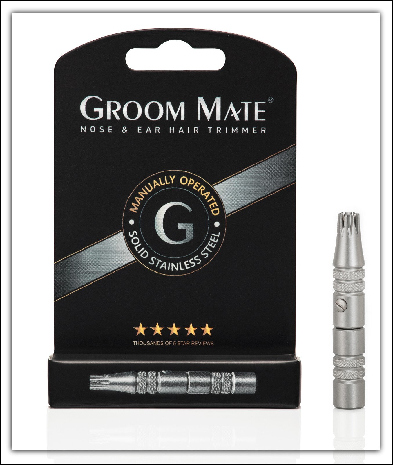 Best Selling Groom Mate Nose & Ear Hair Trimmer – Lifetime Guarantee – Stainless