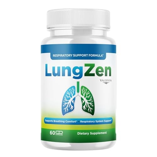 LungZen Lung Respiratory Support Supplement Capsules Breathing 1 Pack 60Ct