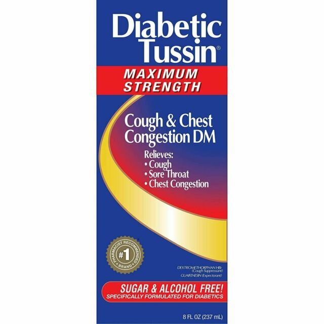 Diabetic Tussin DM Max Strength, Diabetics Safe Berry, 8 fl oz