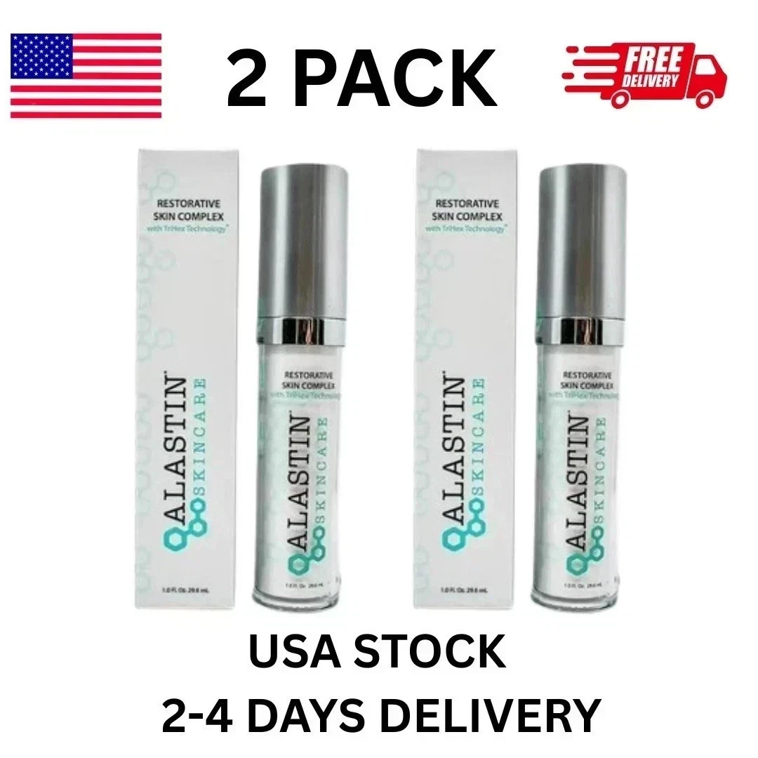 2 PACK Alastin Skincare Restorative Skin Complex with TriHex Tech 1fl oz/ 29.6ml