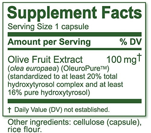 , 20% Hydroxytyrosol Complex™ Olive Fruit Extract Super Strength 100% Grown …