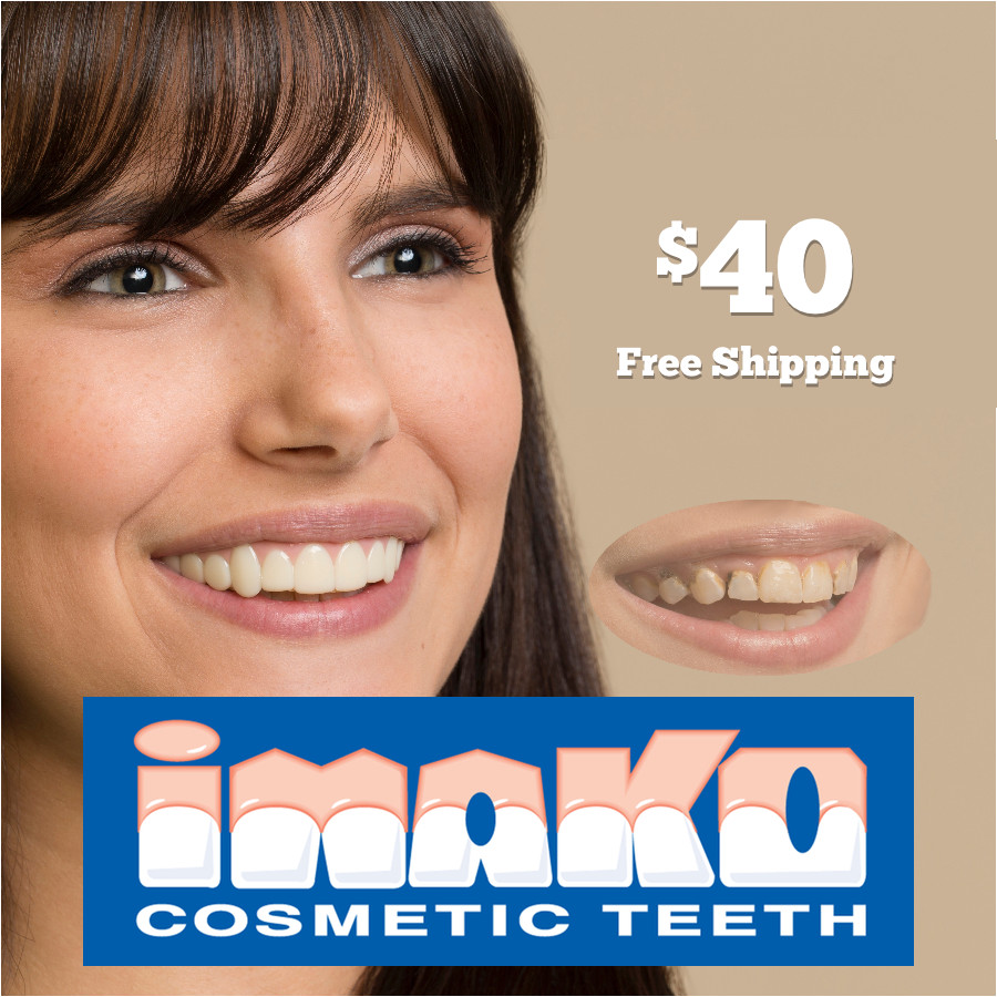 Imako® Temporary Teeth Kit – Large Size Bleached Color