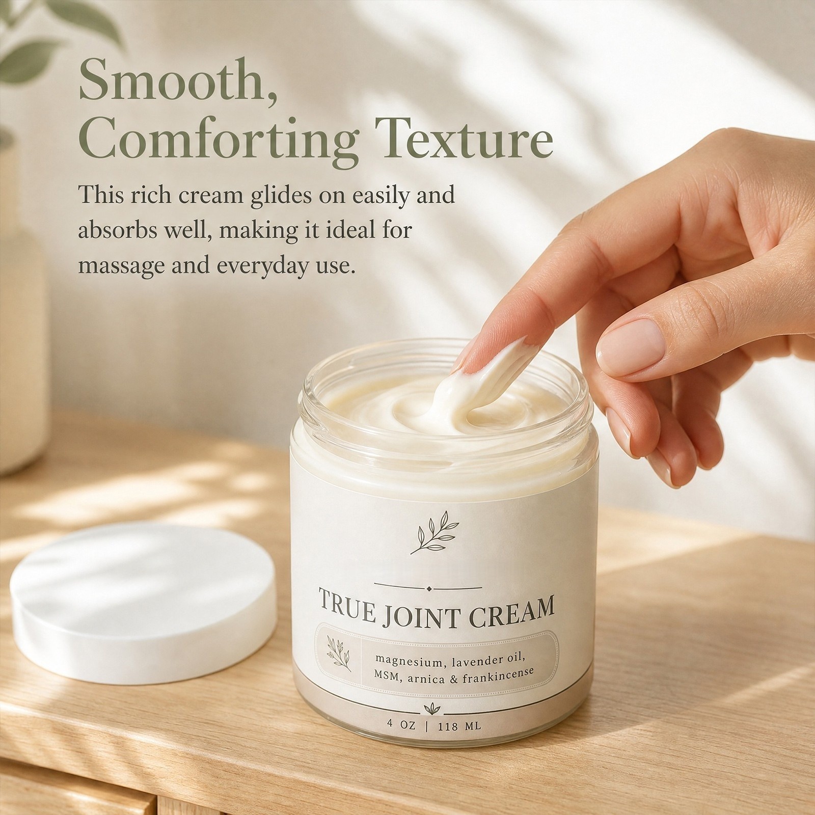 1-3Pack Organics True Joint Cream, Moisturizing Massage Cream for Body Joints