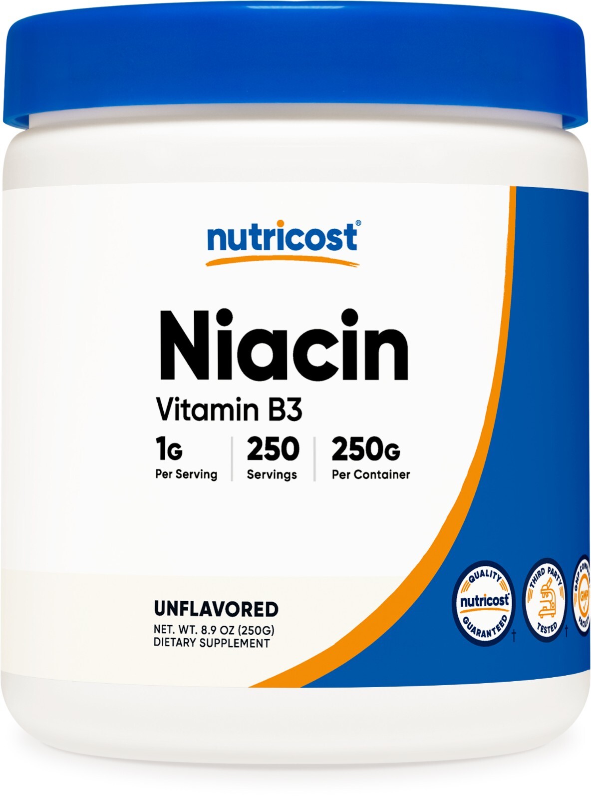 Nutricost Niacin Vitamin B3 Powder 250 Grams – 1G Per Serving