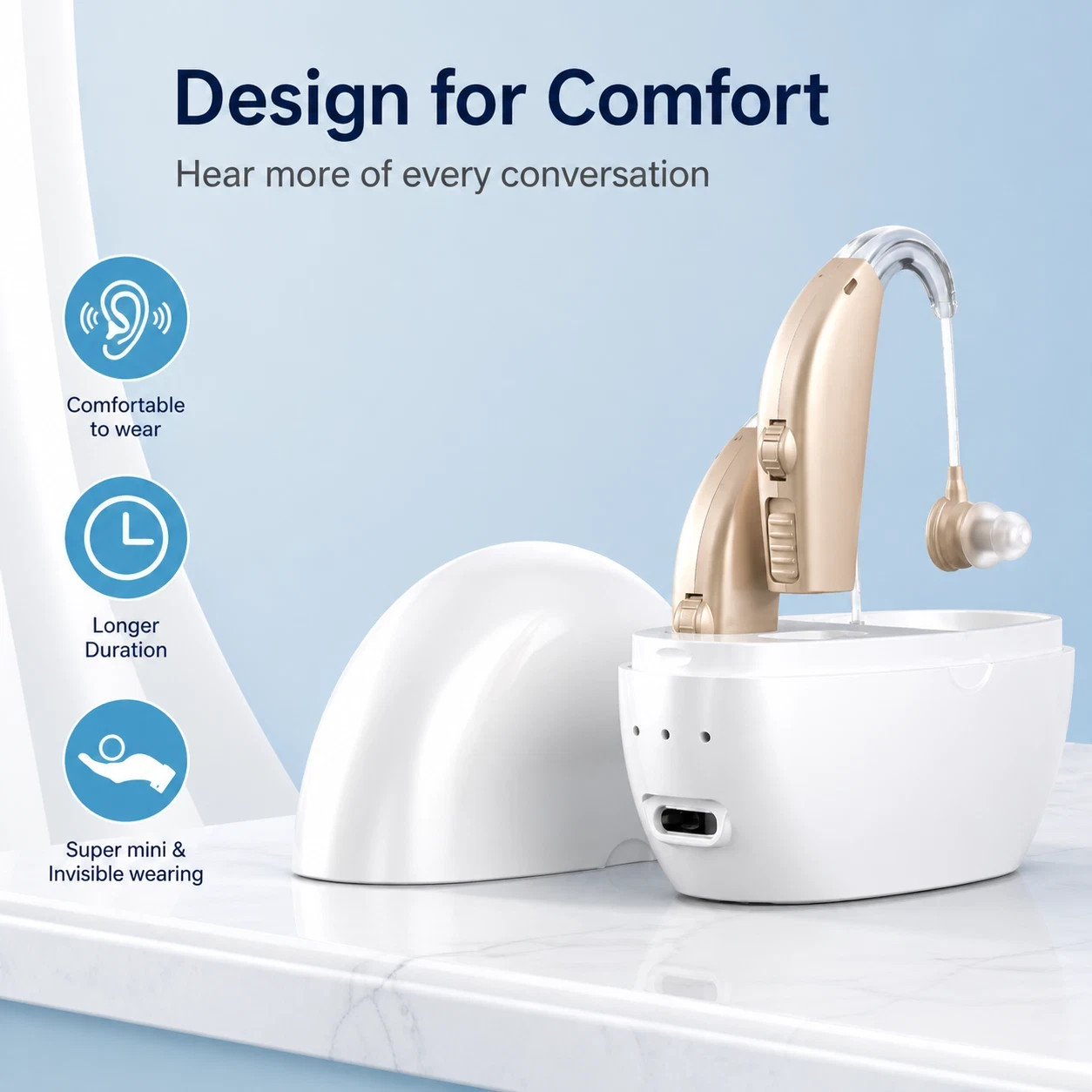 3-PACK Rechargeable Hearing Aids for Seniors | Noise Cancelling | LIMITED STOCK.